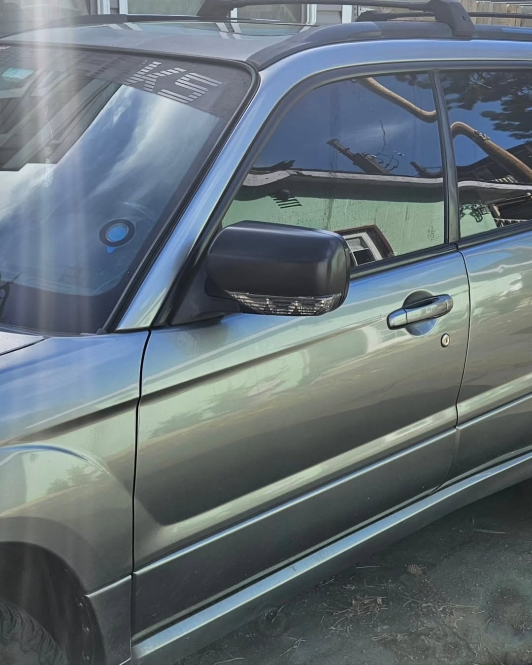 2007 subaru forester xt sports grey black mirrors