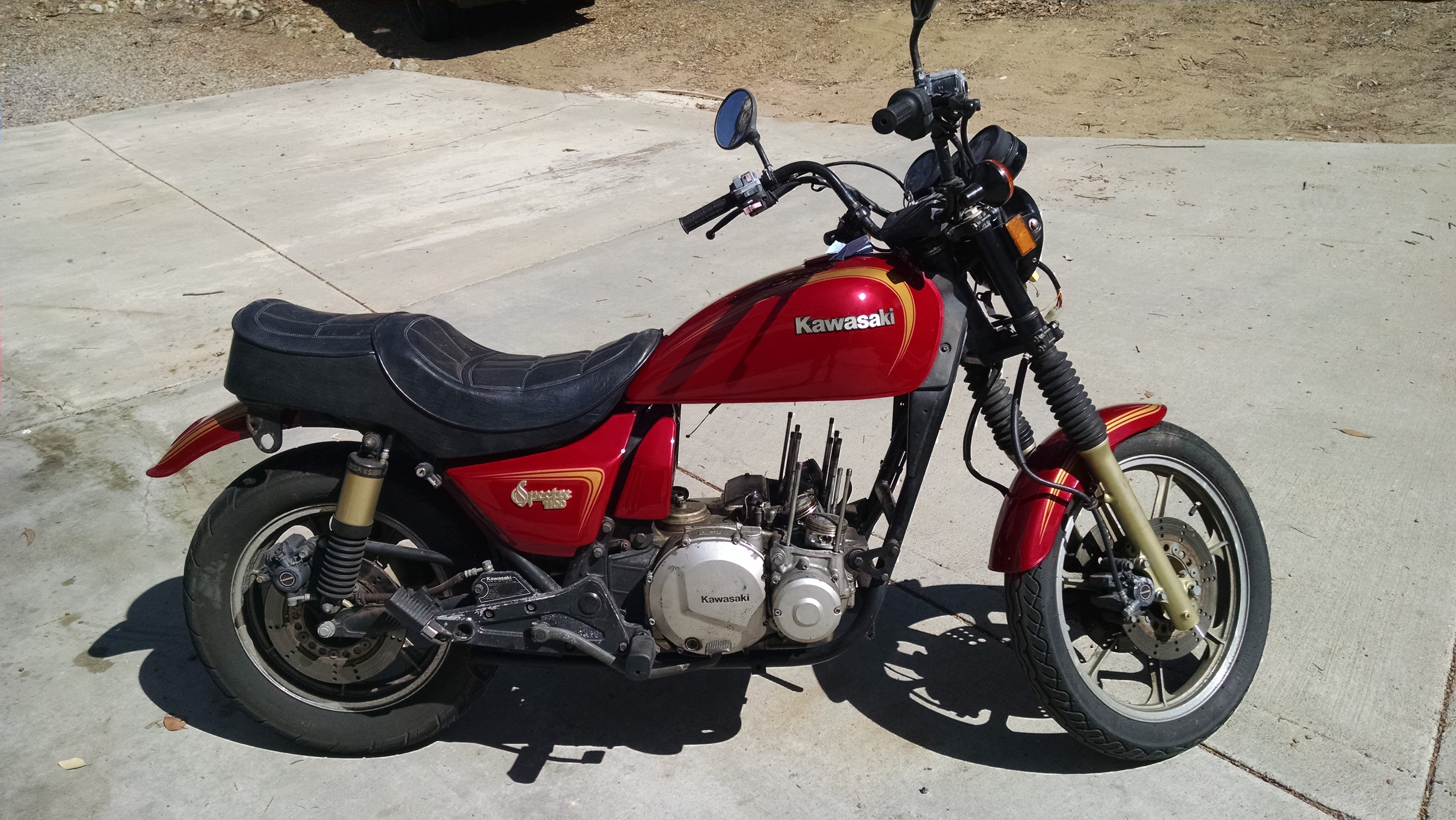 1983 Kawasaki KZ1100D Spectre removed cylinders