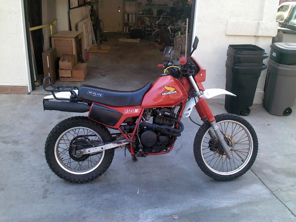 1987 XL600r red white