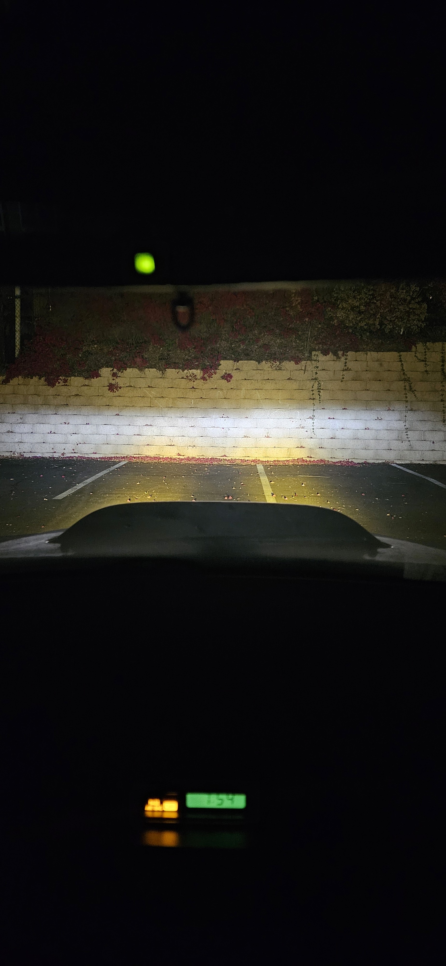 Fog light beam pattern