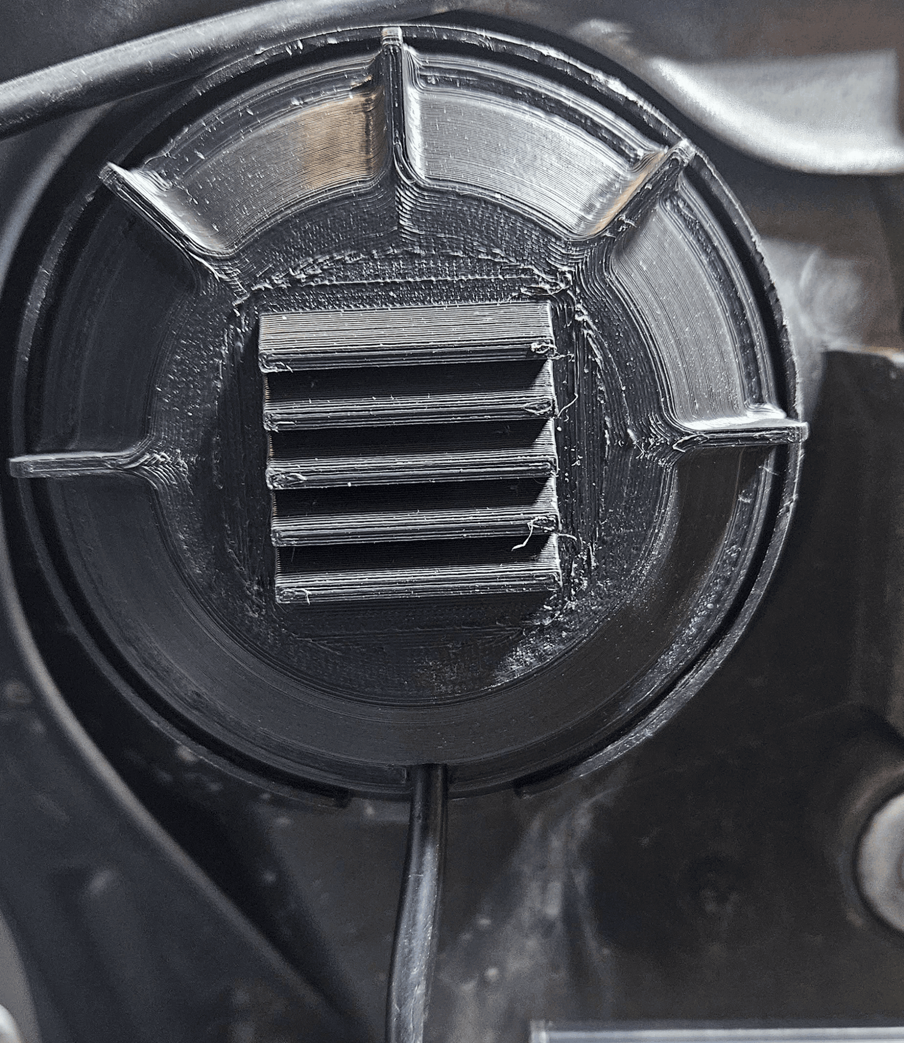 SMITHtRONiC vented headlight bulb cap CAD front