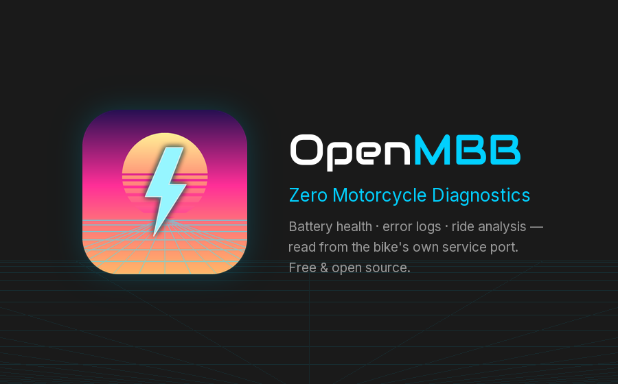 OpenMBB reading a Zero motorcycle's diagnostics console