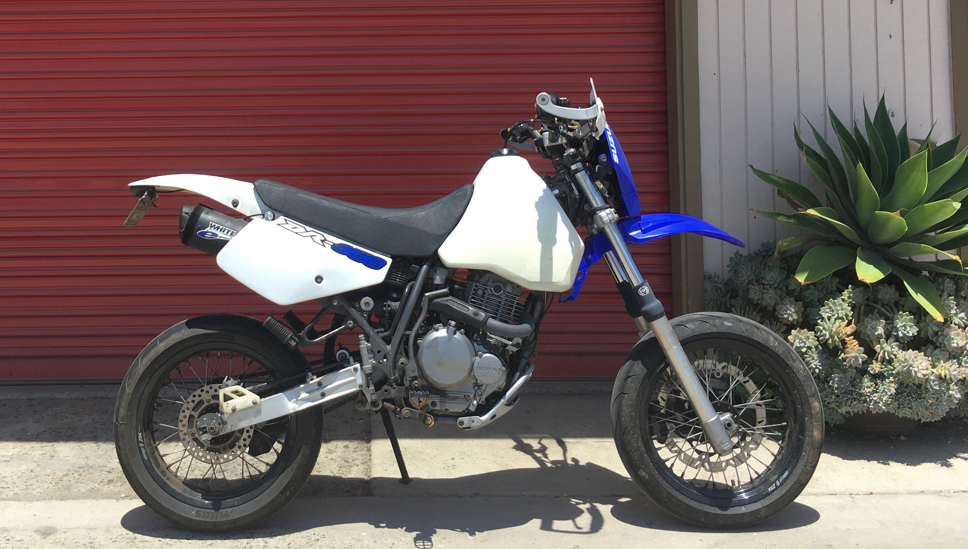 1998 Suzuki DR350 Supermoto White Blue