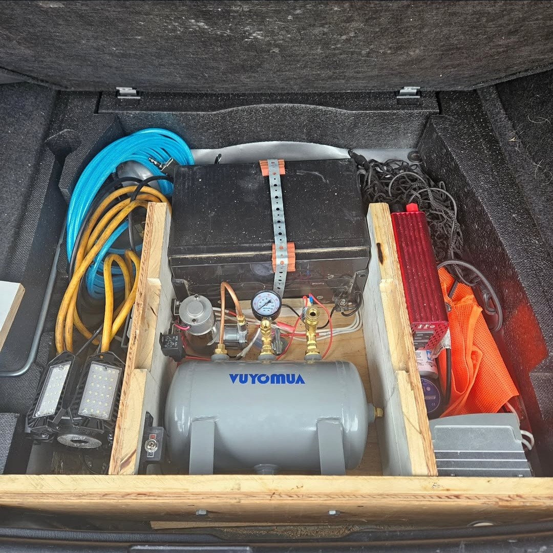 subaru forester custom ac compressor and solar kit